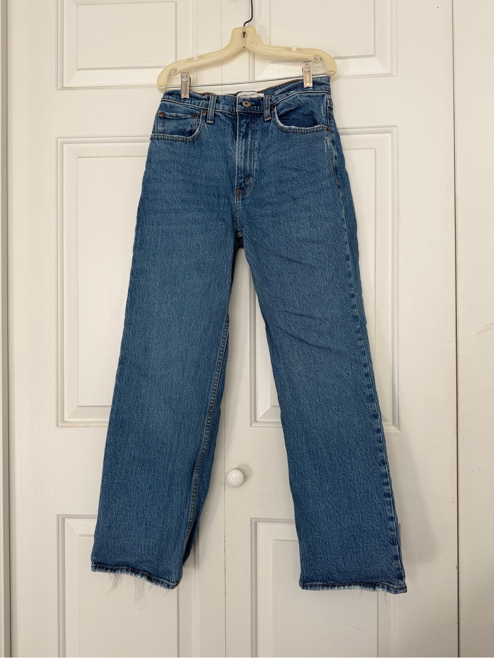 Abercrombie & Fitch Mid-Blue Straight Leg Jeans